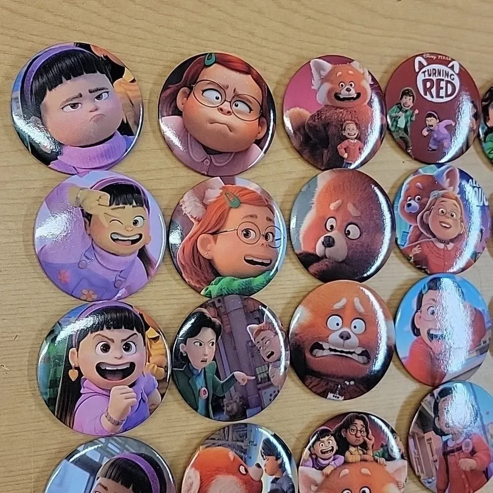 23  Disney Pixar 2.25 inch Pinback Buttons Turning‎ Red flair